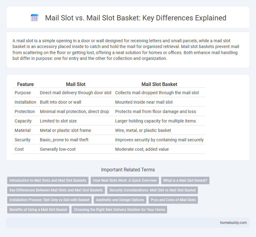 Mail Slot vs. Mail Slot Basket: Key Differences Explained