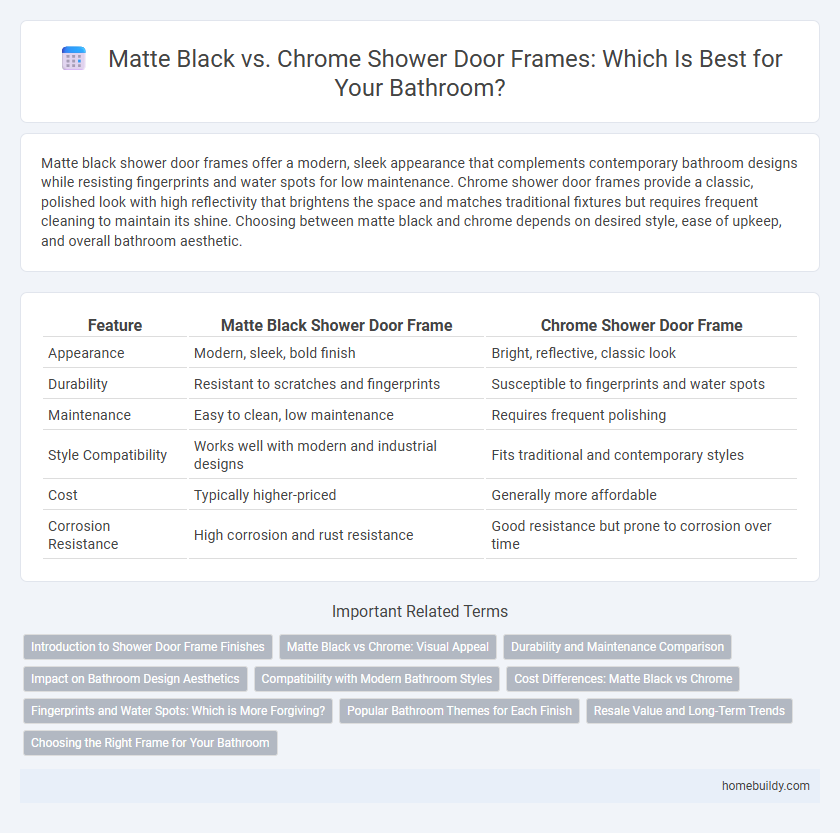 Matte Black vs. Chrome Shower Door Frames: Which Is Best for Your Bathroom?