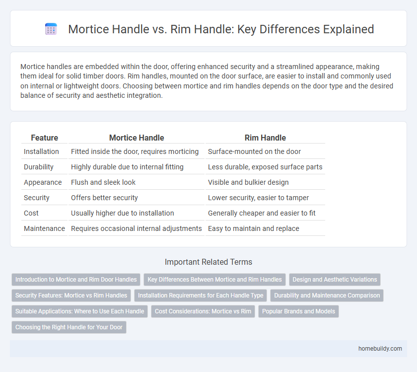 Mortice Handle vs. Rim Handle: Key Differences Explained