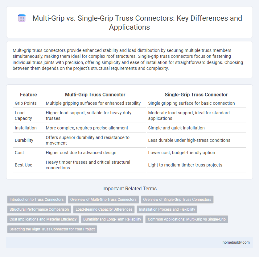 Multi-Grip vs. Single-Grip Truss Connectors: Key Differences and Applications