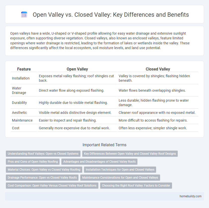 Open Valley vs. Closed Valley: Key Differences and Benefits
