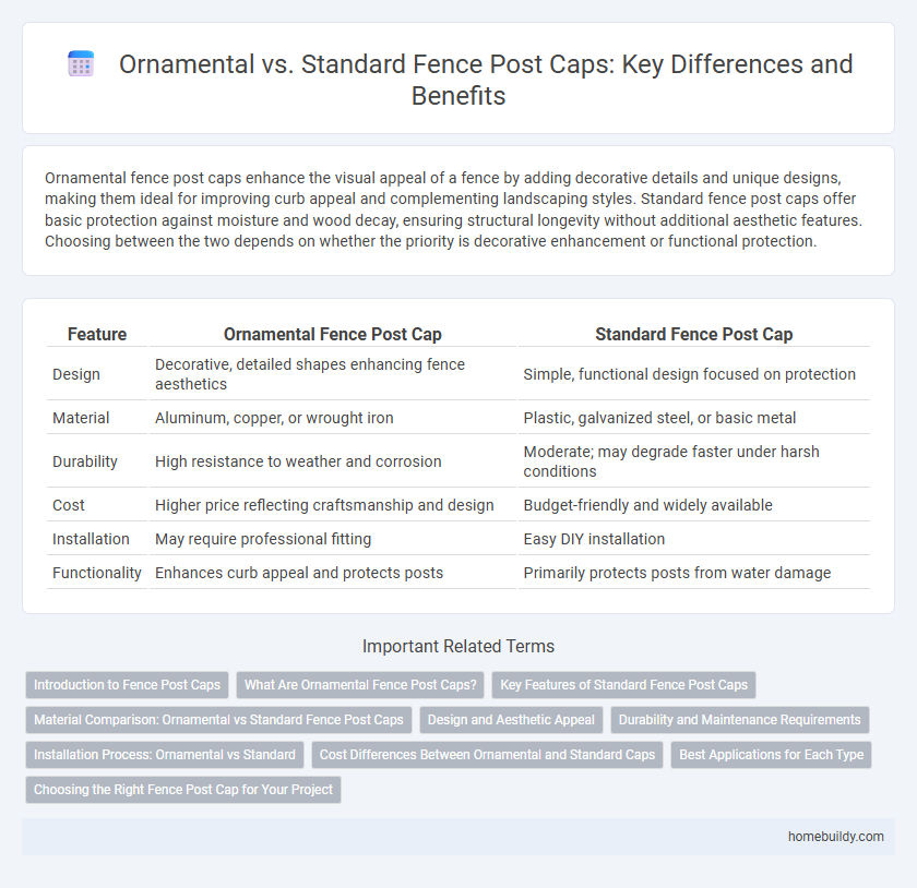 Ornamental vs. Standard Fence Post Caps: Key Differences and Benefits