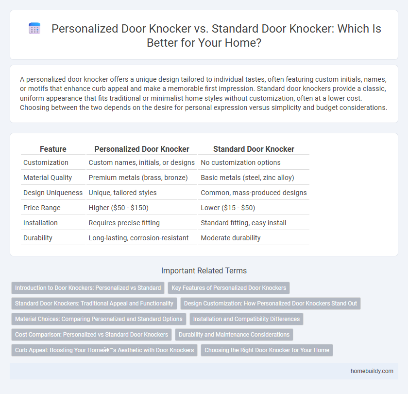 Personalized Door Knocker vs. Standard Door Knocker: Which Is Better for Your Home?