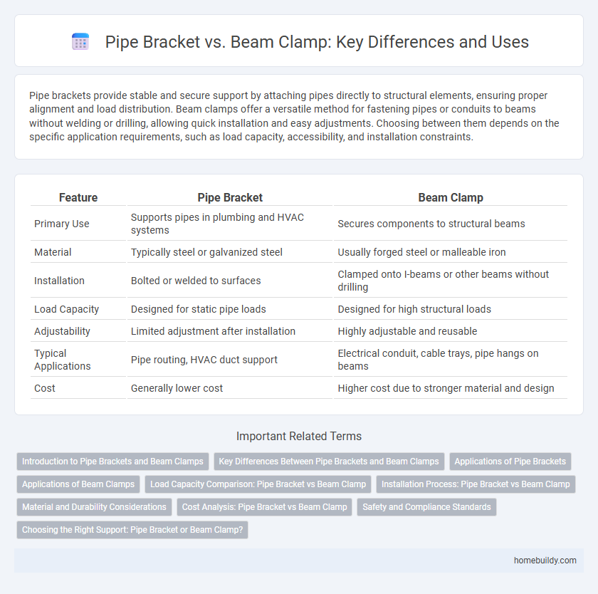 Pipe Bracket vs. Beam Clamp: Key Differences and Uses