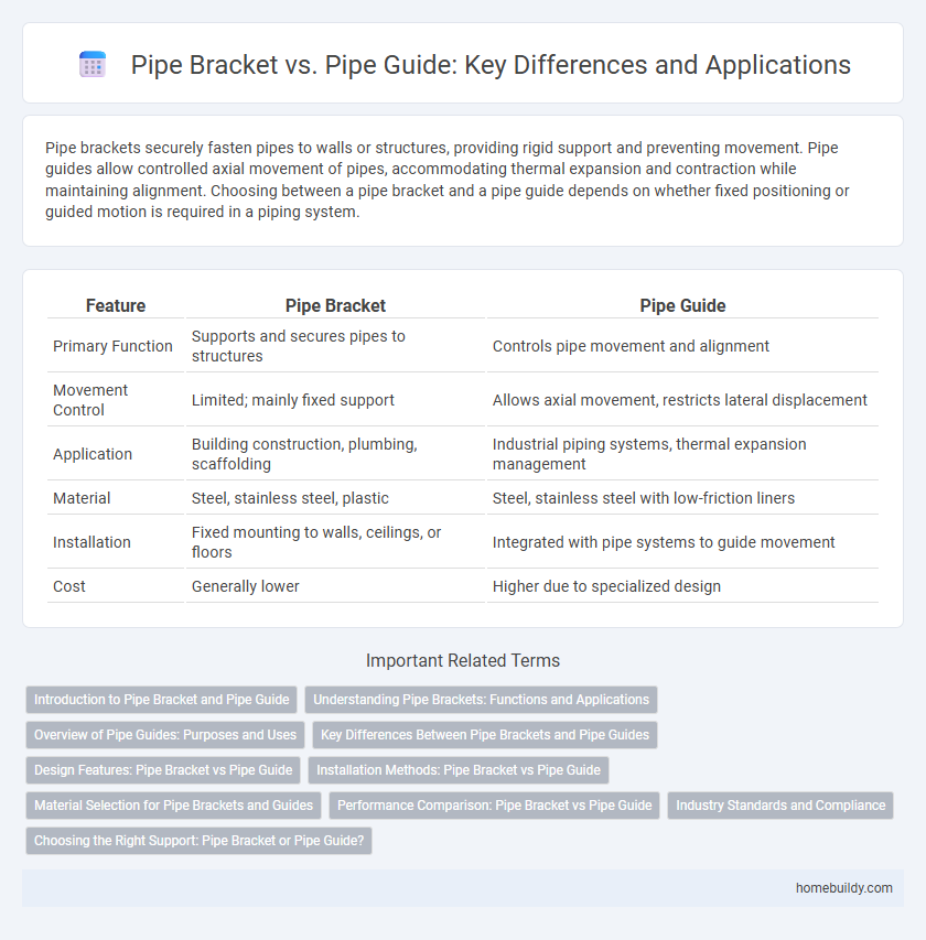 Pipe Bracket vs. Pipe Guide: Key Differences and Applications