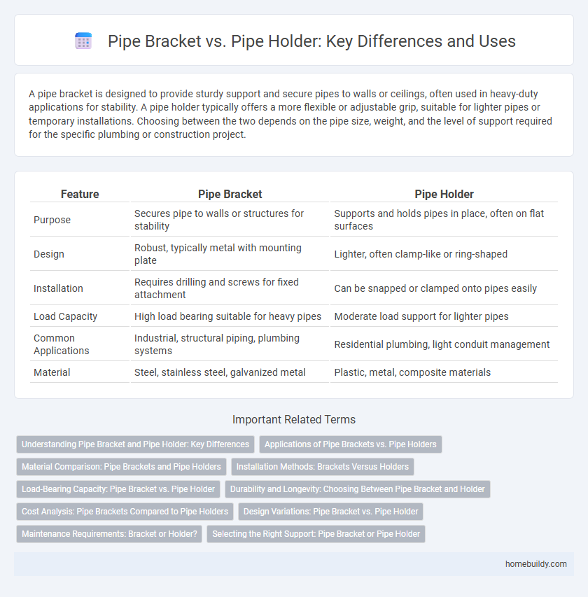 Pipe Bracket vs. Pipe Holder: Key Differences and Uses