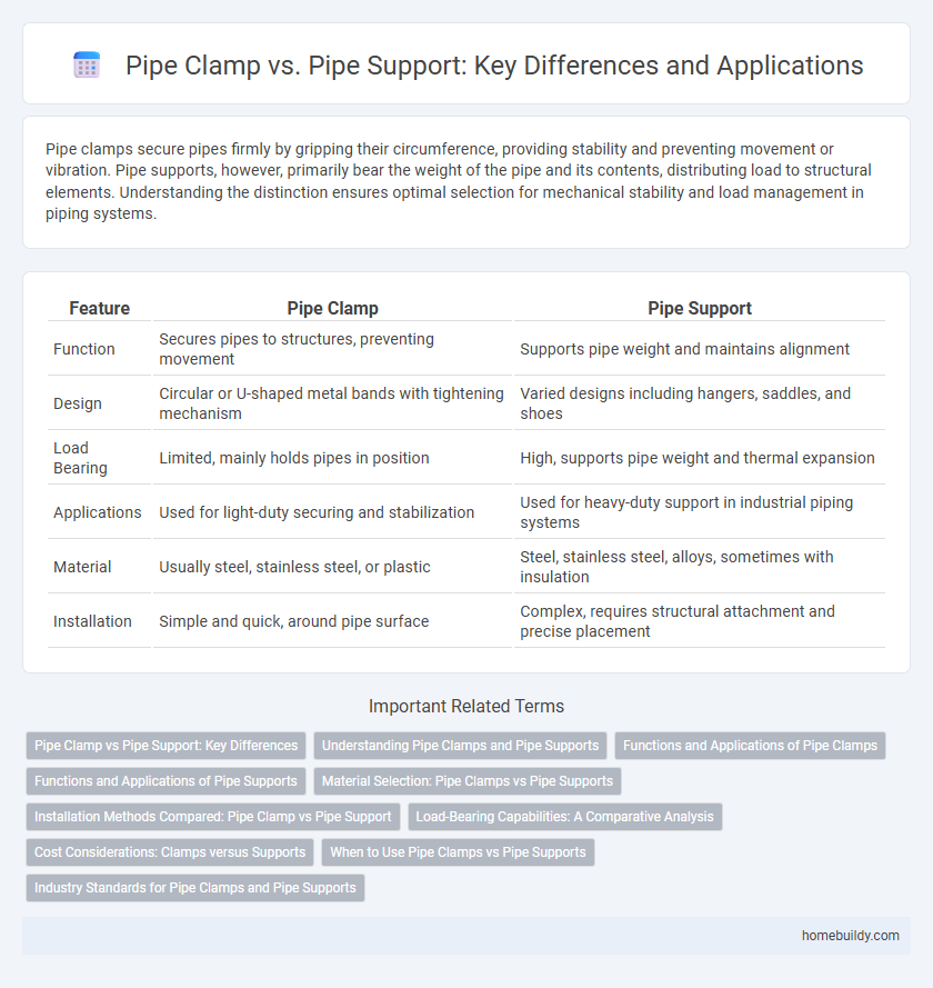 Pipe Clamp vs. Pipe Support: Key Differences and Applications