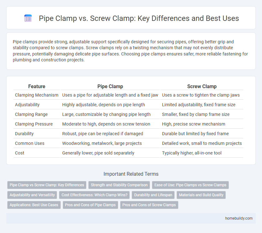 Pipe Clamp vs. Screw Clamp: Key Differences and Best Uses