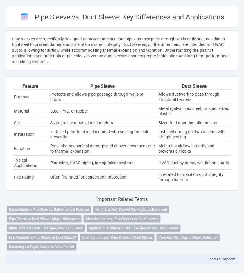Pipe Sleeve vs. Duct Sleeve: Key Differences and Applications