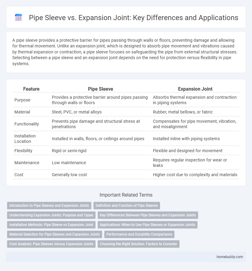 Pipe Sleeve vs. Expansion Joint: Key Differences and Applications