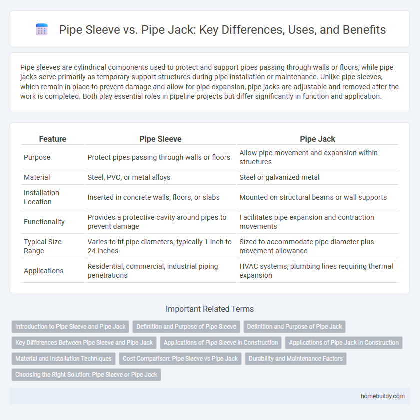 Pipe Sleeve vs. Pipe Jack: Key Differences, Uses, and Benefits