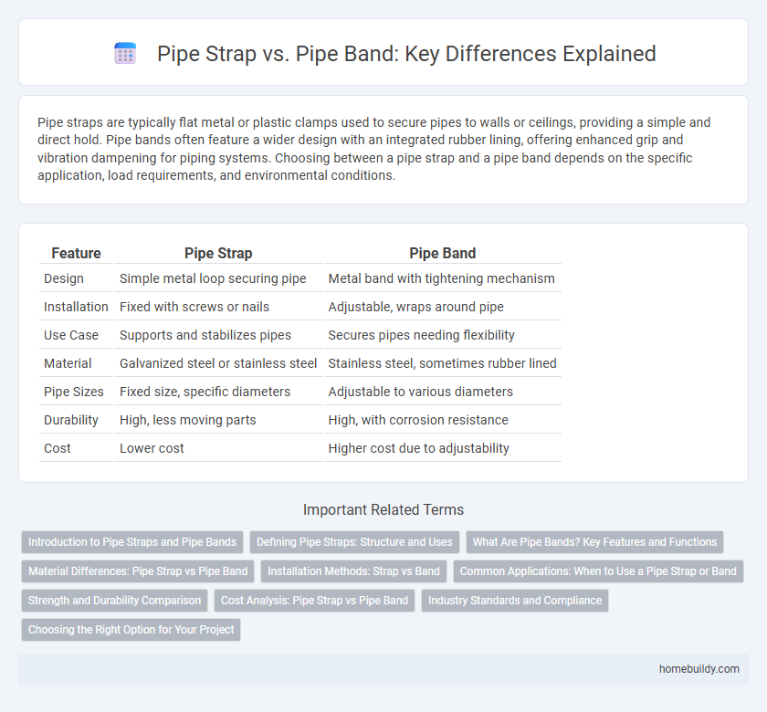 Pipe Strap vs. Pipe Band: Key Differences Explained
