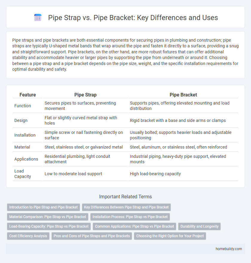 Pipe Strap vs. Pipe Bracket: Key Differences and Uses