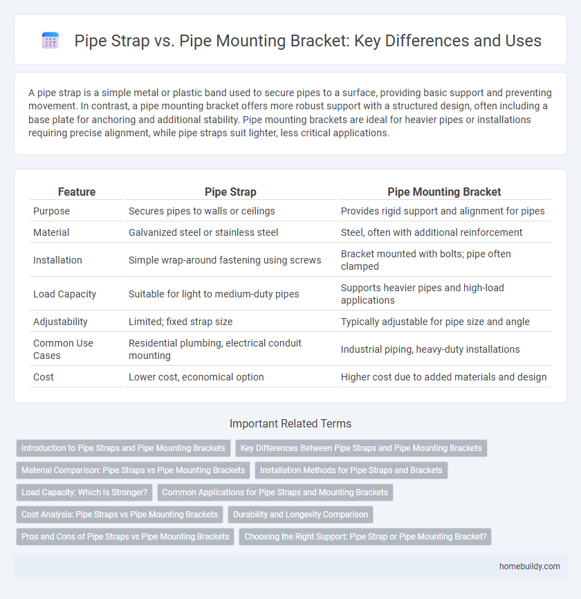 Pipe Strap vs. Pipe Mounting Bracket: Key Differences and Uses