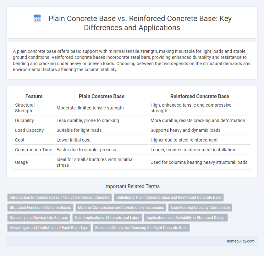 Plain Concrete Base vs. Reinforced Concrete Base: Key Differences and Applications