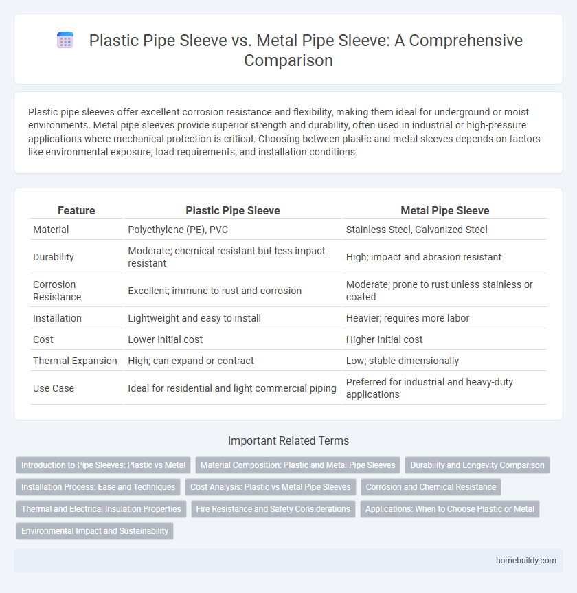 Plastic Pipe Sleeve vs. Metal Pipe Sleeve: A Comprehensive Comparison