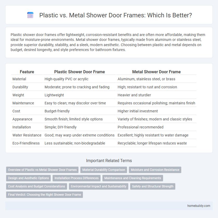 Plastic vs. Metal Shower Door Frames: Which Is Better?