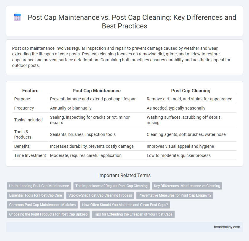 Post Cap Maintenance vs. Post Cap Cleaning: Key Differences and Best Practices