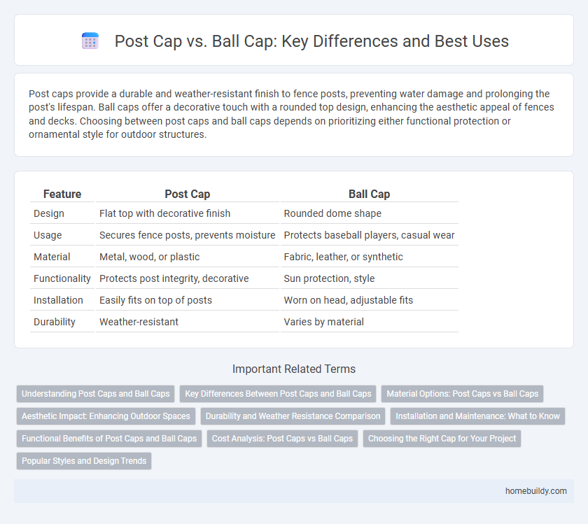Post Cap vs. Ball Cap: Key Differences and Best Uses