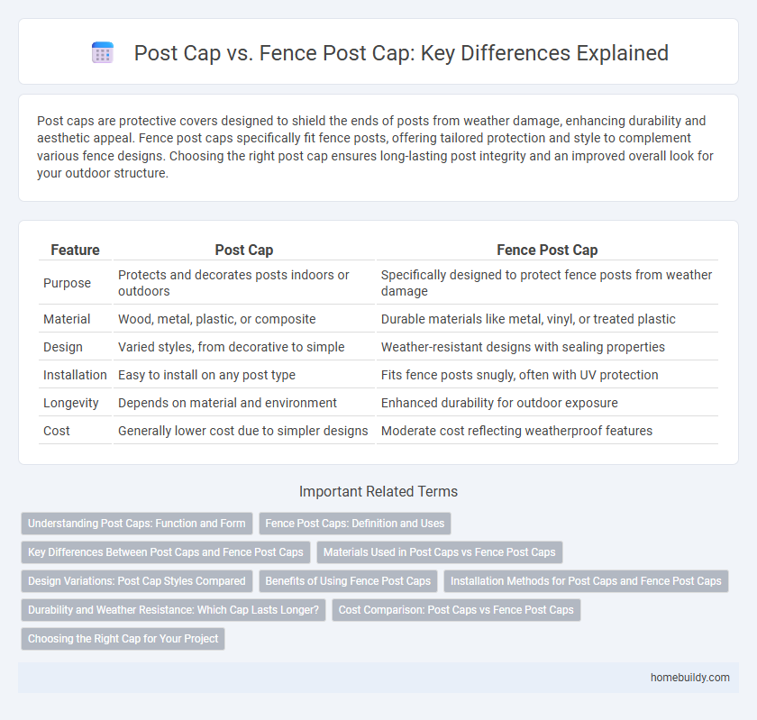 Post Cap vs. Fence Post Cap: Key Differences Explained