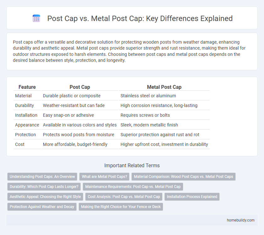 Post Cap vs. Metal Post Cap: Key Differences Explained