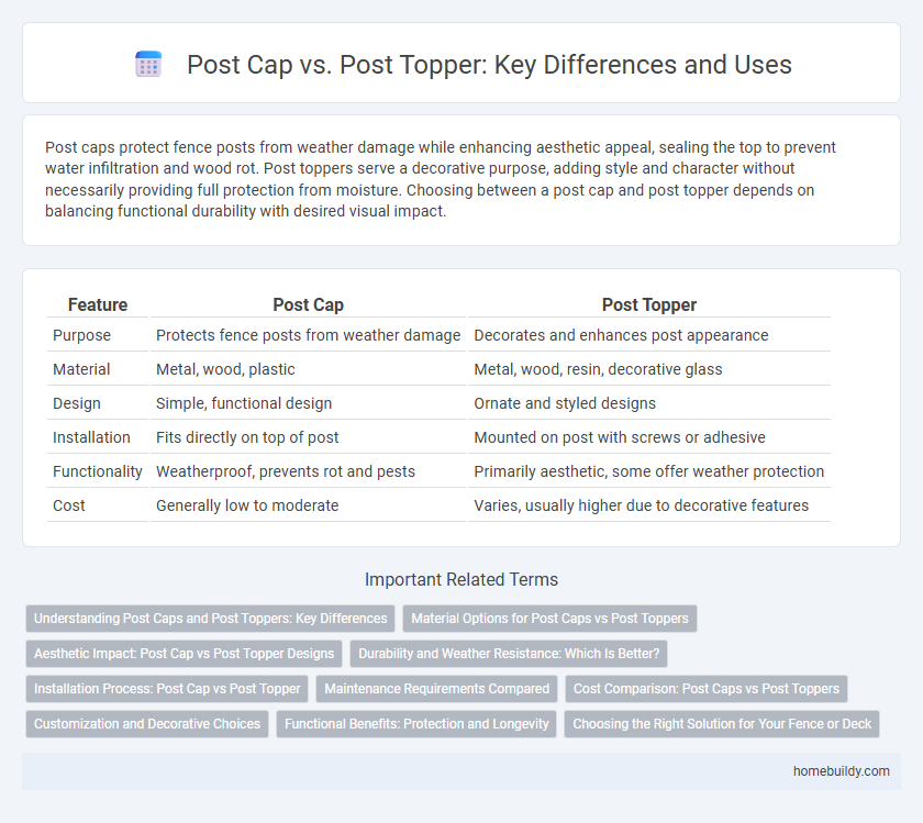 Post Cap vs. Post Topper: Key Differences and Uses