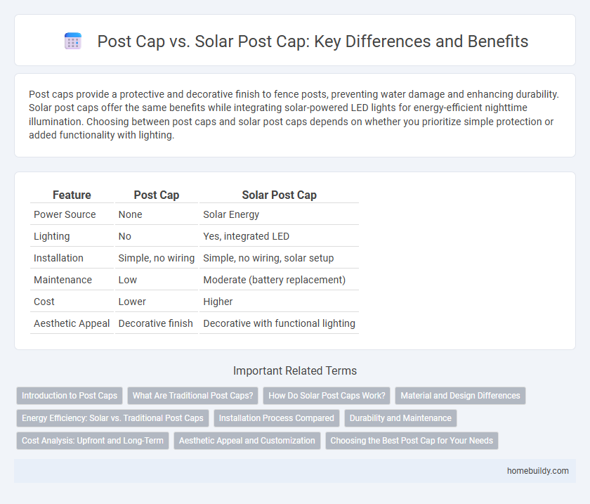 Post Cap vs. Solar Post Cap: Key Differences and Benefits