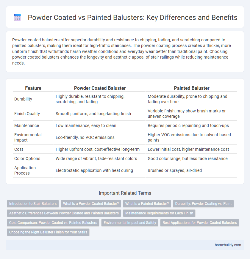 Powder Coated vs Painted Balusters: Key Differences and Benefits
