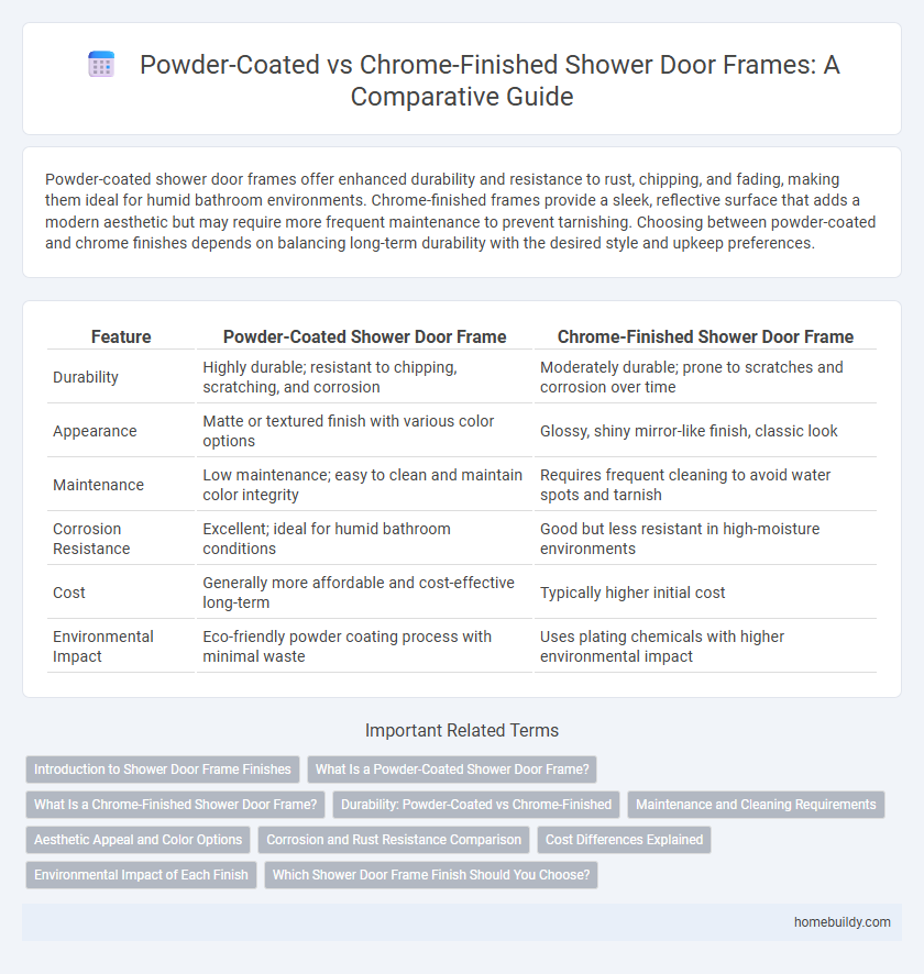 Powder-Coated vs Chrome-Finished Shower Door Frames: A Comparative Guide