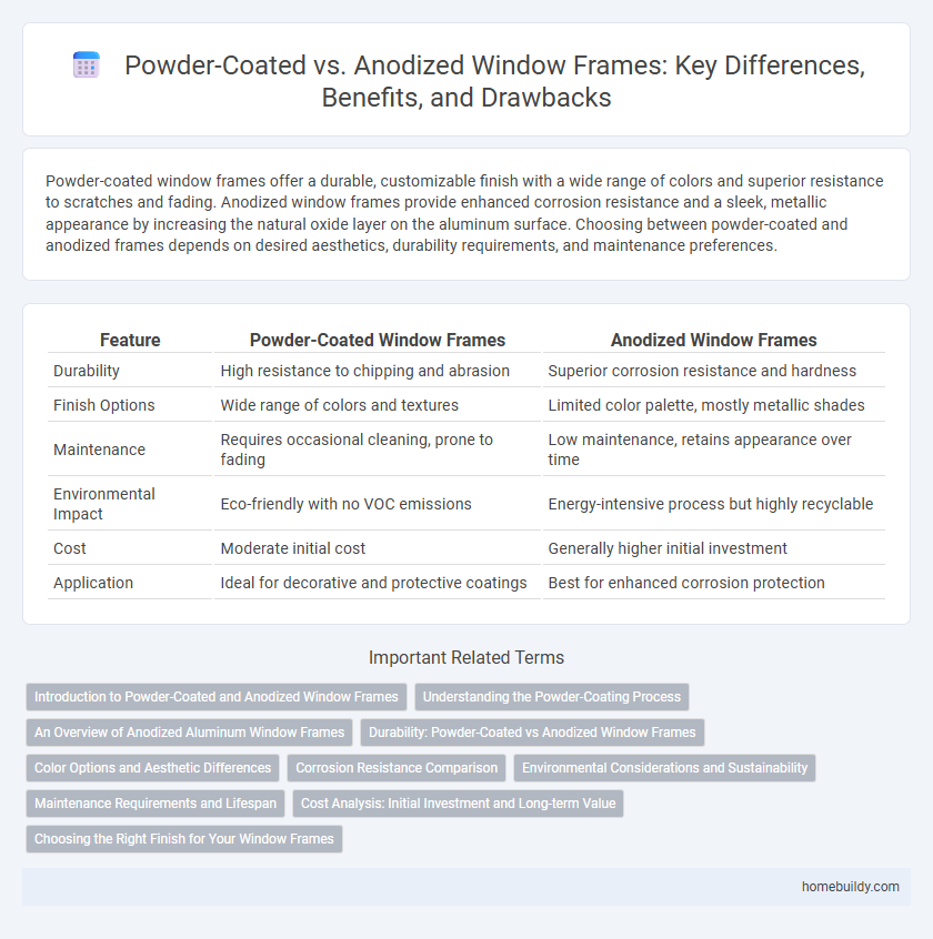 Powder-Coated vs. Anodized Window Frames: Key Differences, Benefits, and Drawbacks
