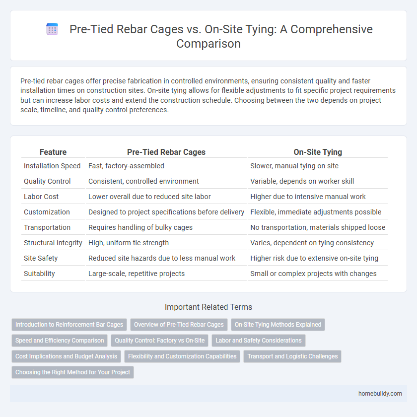 Pre-Tied Rebar Cages vs. On-Site Tying: A Comprehensive Comparison