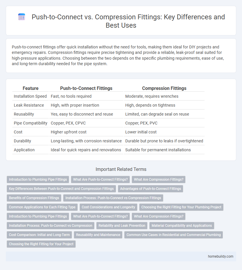 Push-to-Connect vs. Compression Fittings: Key Differences and Best Uses