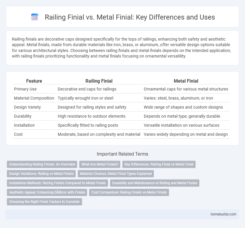 Railing Finial vs. Metal Finial: Key Differences and Uses