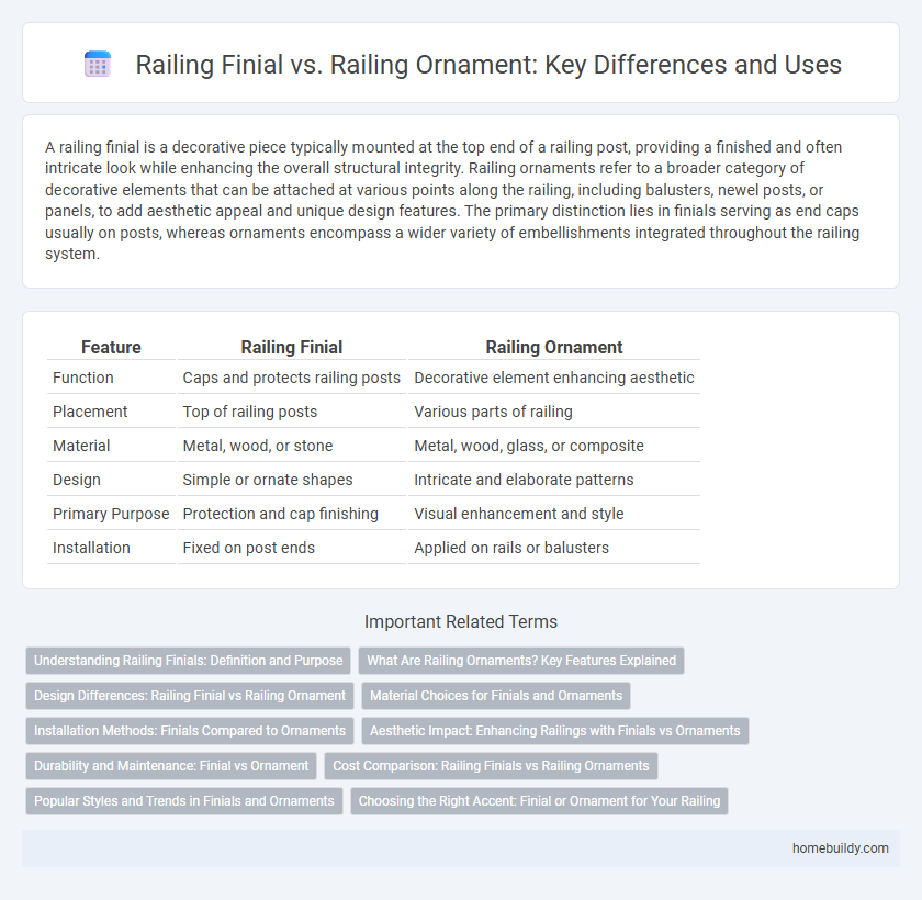 Railing Finial vs. Railing Ornament: Key Differences and Uses