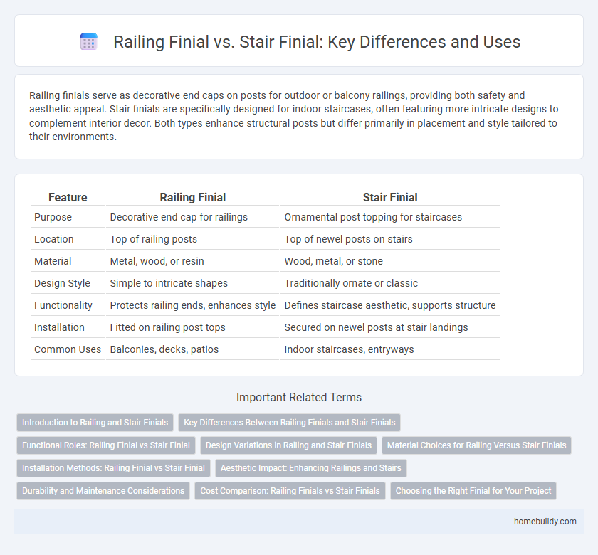 Railing Finial vs. Stair Finial: Key Differences and Uses