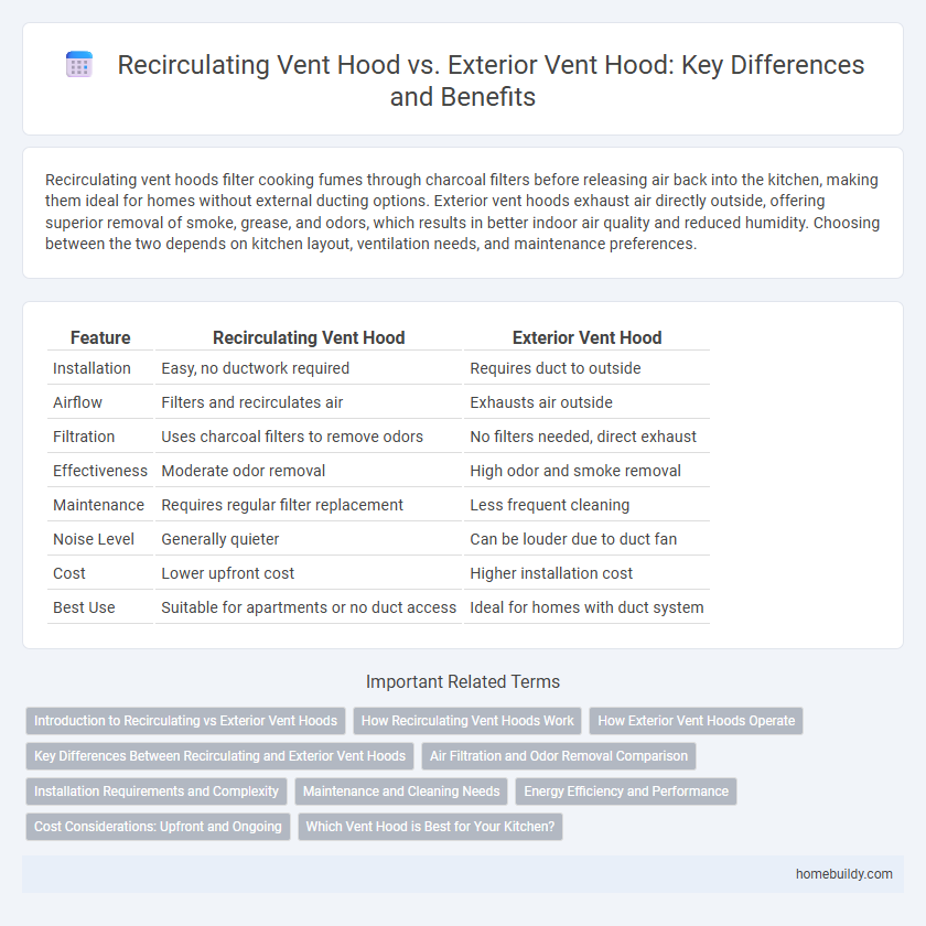 Recirculating Vent Hood vs. Exterior Vent Hood: Key Differences and Benefits