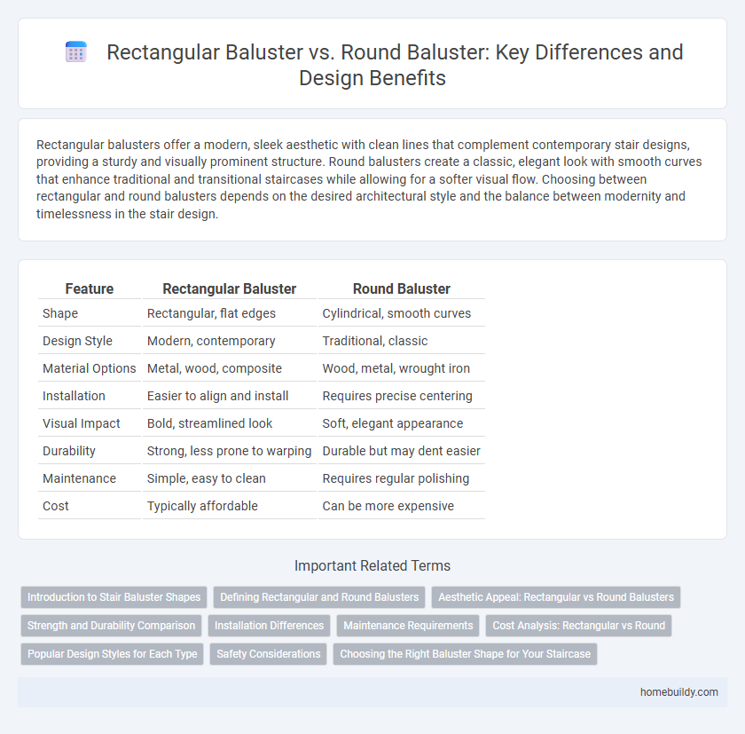 Rectangular Baluster vs. Round Baluster: Key Differences and Design Benefits