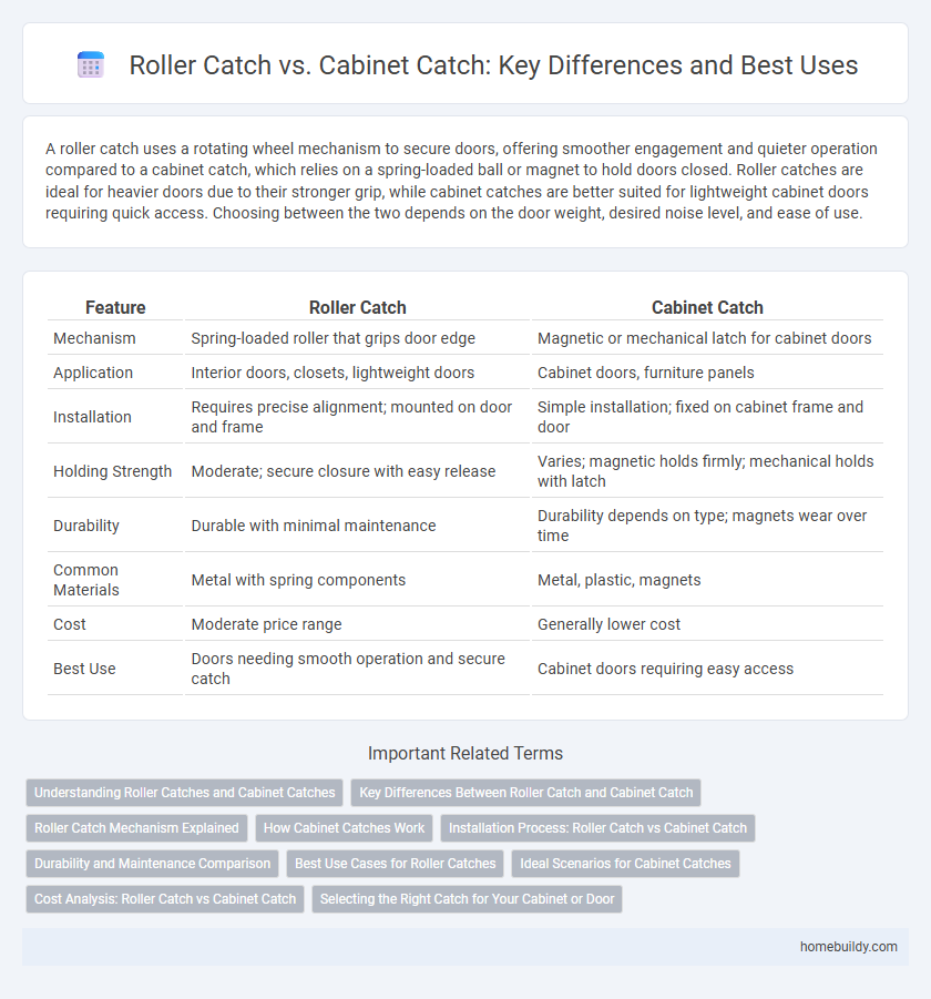 Roller Catch vs. Cabinet Catch: Key Differences and Best Uses
