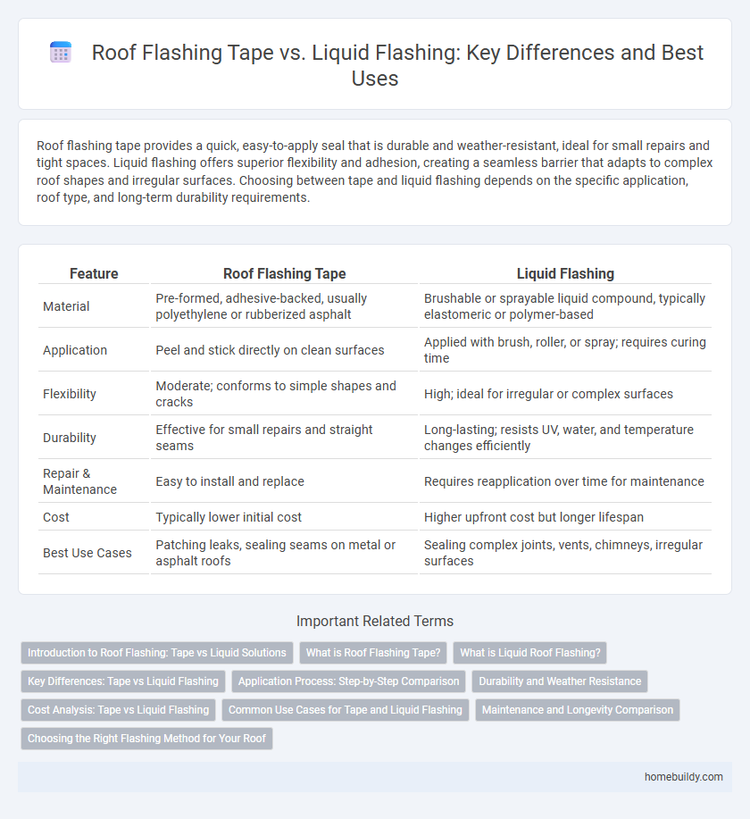 Roof Flashing Tape vs. Liquid Flashing: Key Differences and Best Uses