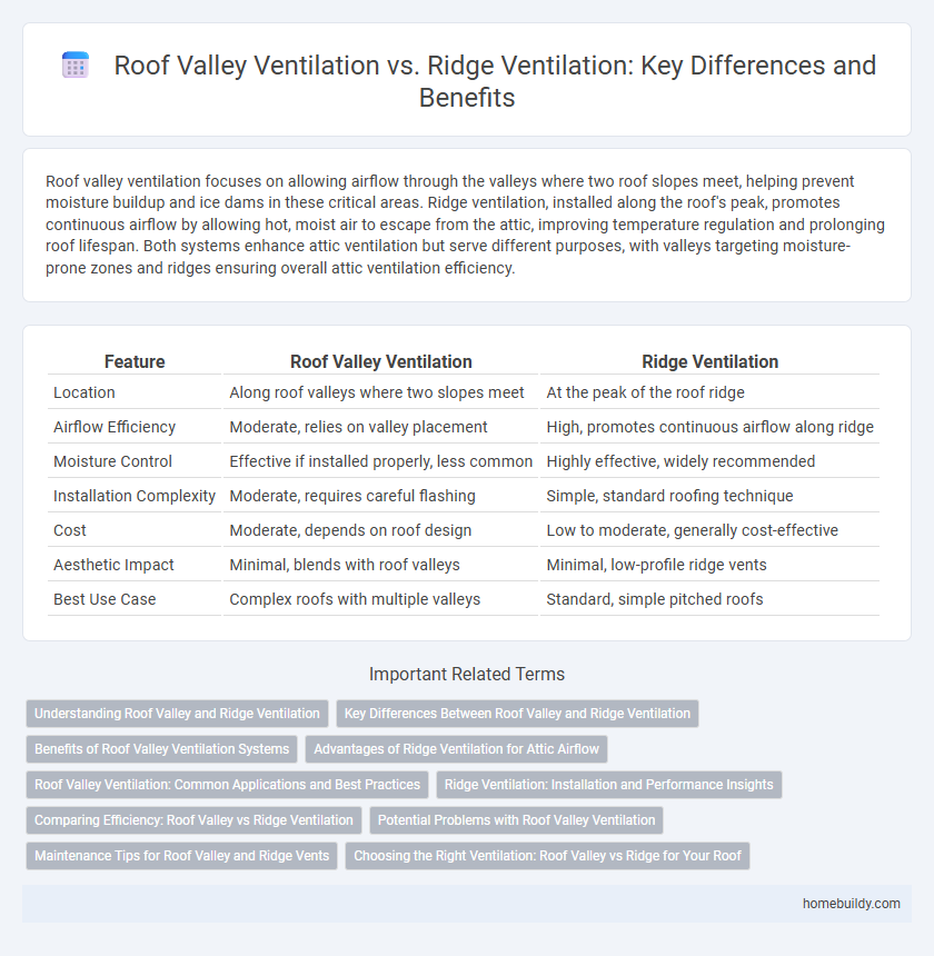 Roof Valley Ventilation vs. Ridge Ventilation: Key Differences and Benefits