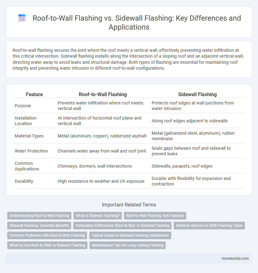 Roof-to-Wall Flashing vs. Sidewall Flashing: Key Differences and Applications