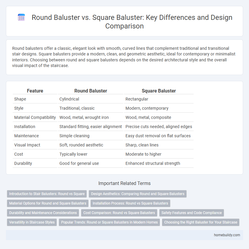 Round Baluster vs. Square Baluster: Key Differences and Design Comparison