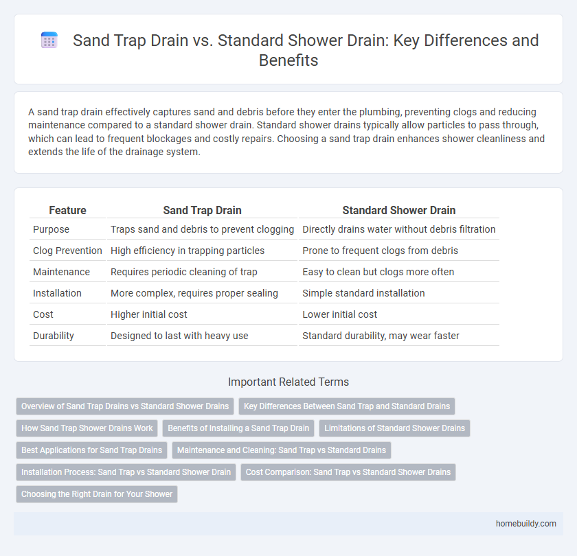 Sand Trap Drain vs. Standard Shower Drain: Key Differences and Benefits