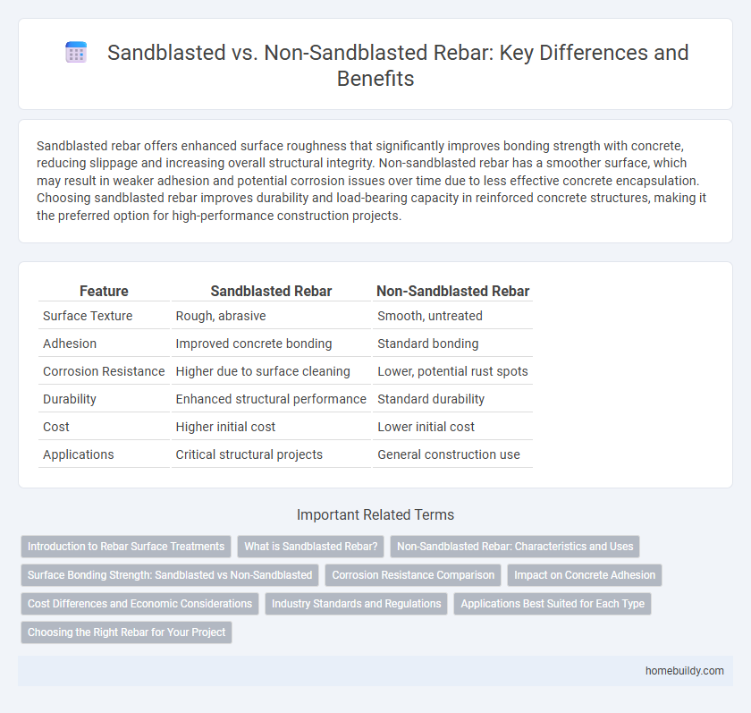 Sandblasted vs. Non-Sandblasted Rebar: Key Differences and Benefits