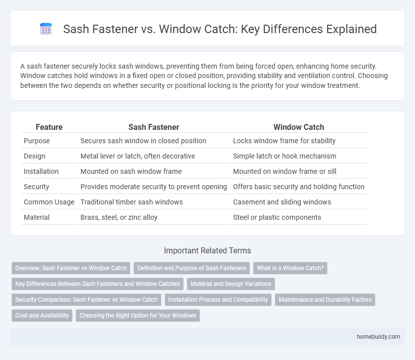 Sash Fastener vs. Window Catch: Key Differences Explained