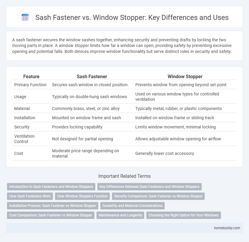 Sash Fastener vs. Window Stopper: Key Differences and Uses