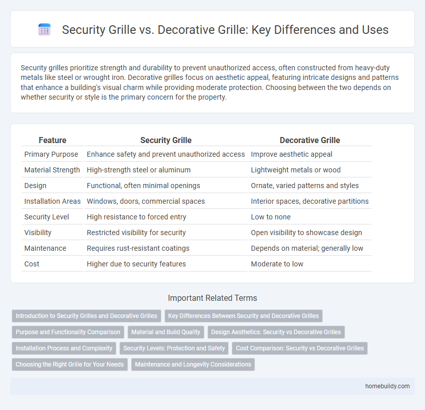 Security Grille vs. Decorative Grille: Key Differences and Uses