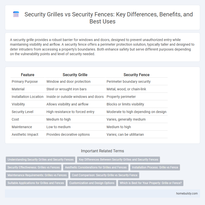 Security Grilles vs Security Fences: Key Differences, Benefits, and Best Uses
