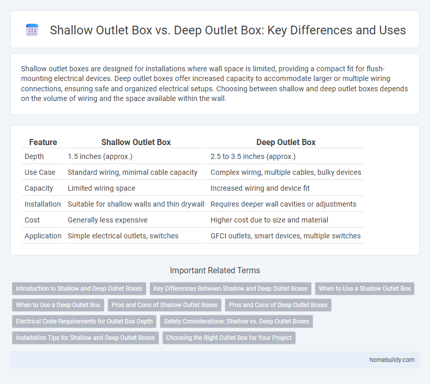 Shallow Outlet Box vs. Deep Outlet Box: Key Differences and Uses