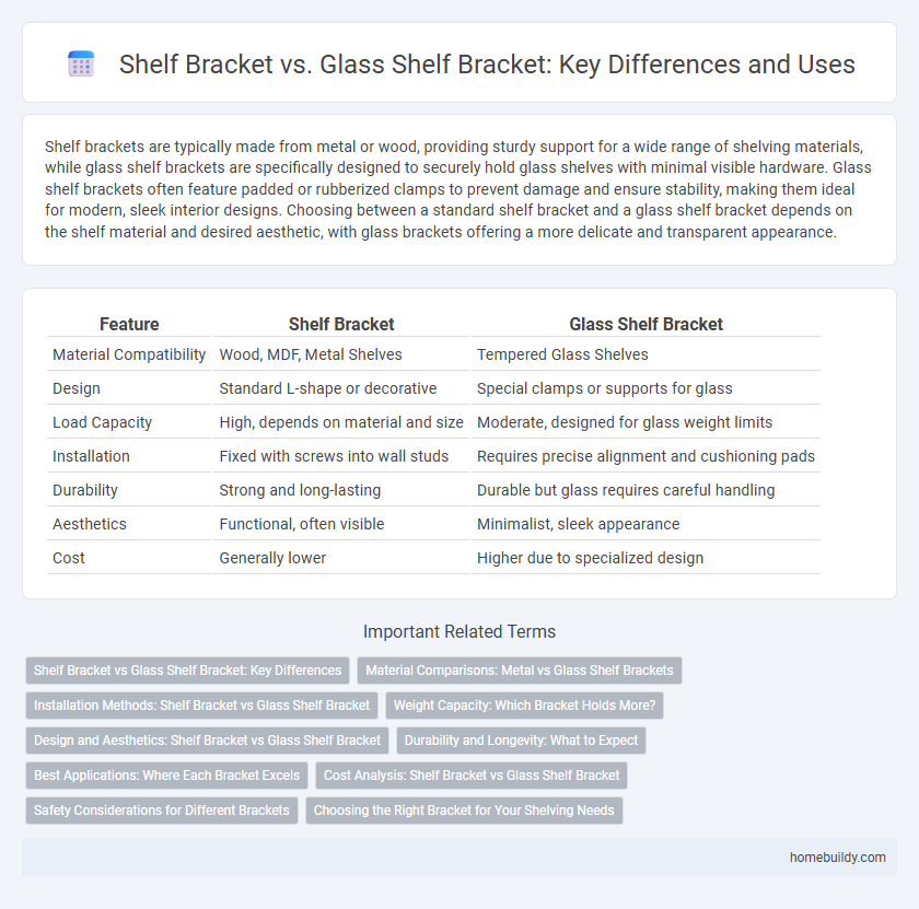 Shelf Bracket vs. Glass Shelf Bracket: Key Differences and Uses